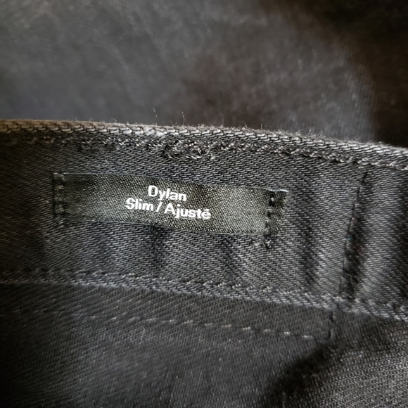 Frank and oak Dylan Slim Jeans Black 32 × 31 Button Fly - Picture 9 of 9